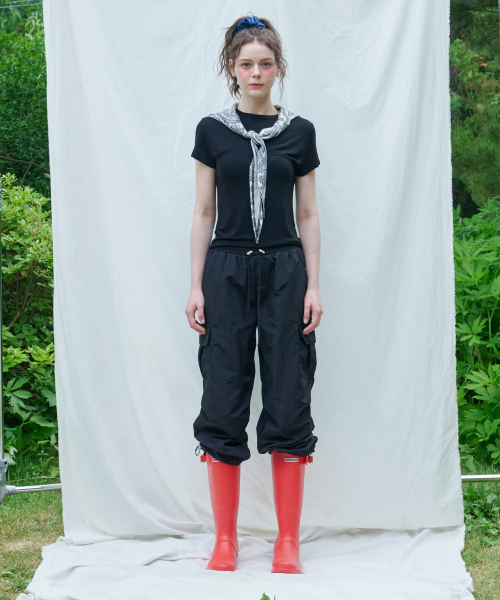 LOSSYROW(ロッシロー)の「Wrinkle Short Sleeve T-shirt Black(Tシャツ/カットソー・レディース・その他・FREE)」の3枚目の写真