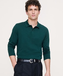 Banana Republic | Luxury-Touch ロングスリーブ ポロシャツ(ポロシャツ)