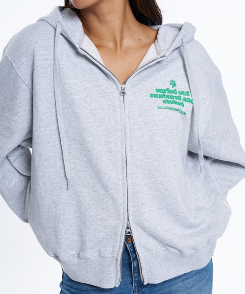BILLABONG(ビラボン)の「BILLABONG ウィメンズ BIG LOOSE SWEAT ZIP パーカー 【2026年春夏モデル】/ビラボンジップアップスウェットパーカー(パーカー・レディース・グレー/ホワイト/ブラック・MEDIUM)」の12枚目の写真
