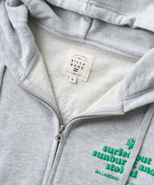 BILLABONG(ビラボン)の「BILLABONG ウィメンズ BIG LOOSE SWEAT ZIP パーカー 【2026年春夏モデル】/ビラボンジップアップスウェットパーカー(パーカー・レディース・グレー/ホワイト/ブラック・MEDIUM)」の15枚目の写真