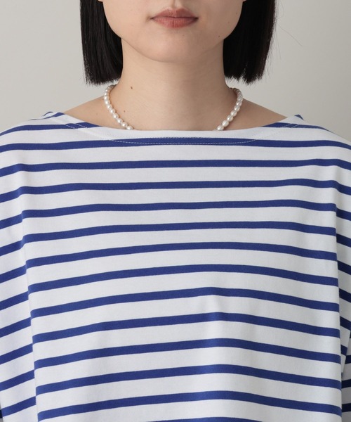 A part by（アパートバイ）の「クロップドボーダー_長袖（Tシャツ/カットソー・レディース・イエロー/ブルー・FREE）」の17枚目の写真