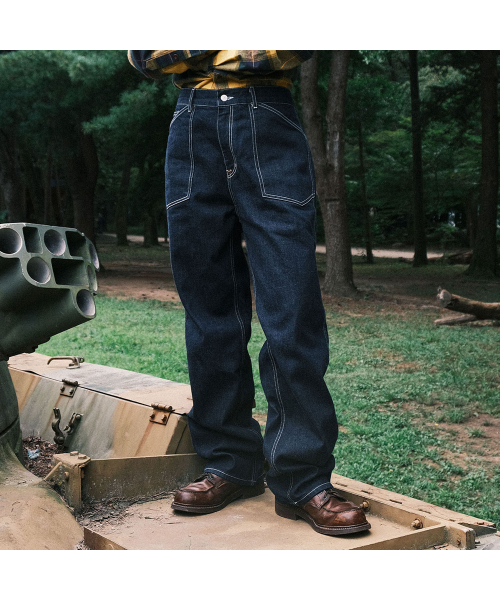 VDR（ブイディアール）の「006-124A  FATIGUES PANTS (ONE WASH)（デニムパンツ・メンズ・その他・S/M/L）」の5枚目の写真