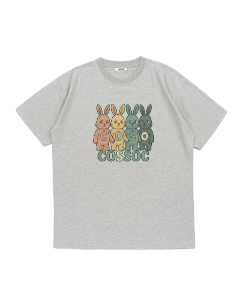COSO(コソ)の「コソラビットTシャツ (ホワイト)(Tシャツ/カットソー・レディース・ホワイト・S/M/L)」の3枚目の写真
