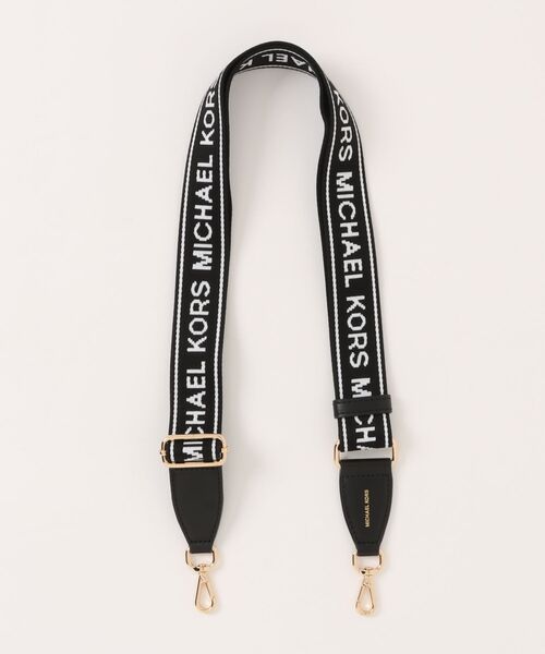 MICHAEL KORS(マイケルコース)の「JET SET TRAVEL ロゴ ウェビング ストラップ(ショルダーバッグ・レディース・ブラック・FREE)」の1枚目の写真