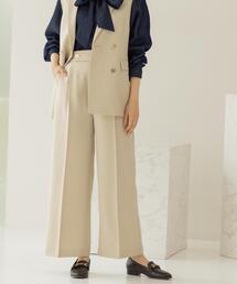OPAQUE.CLIP | 金ボタンデザインワイドパンツ/セットアップ対応【洗濯機OK】《S～LL》(その他パンツ)