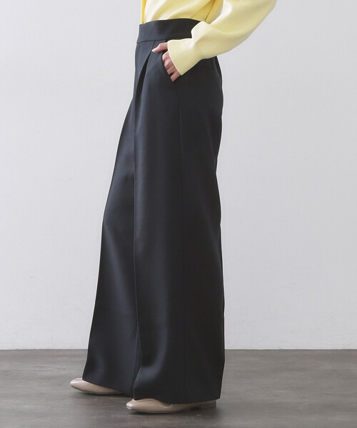 OPAQUE.CLIP（オペークドットクリップ）の「金ボタンデザインワイドパンツ/セットアップ対応【洗濯機OK】《S～LL》（その他パンツ・レディース・ネイビー/ライトベージュ・40/38/36/42）」の15枚目の写真