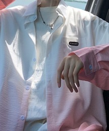 【ユニセックス】ワンポイントグラデーションシャツ