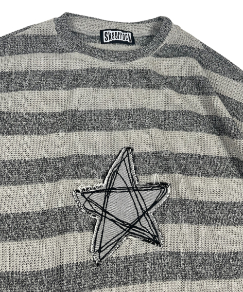 SK8ER ROCK（スケーターロック）の「Loose Melange Knit Star Pullover (beige*gray)（ニット/セーター・レディース・その他・ONE SIZE）」の3枚目の写真