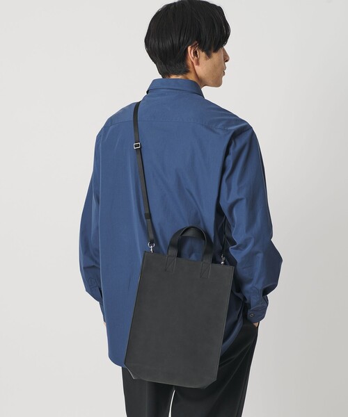 BEAUTY&YOUTH UNITED ARROWS（ビューティーアンドユースユナイテッドアローズ）の「マット ミニ トート バッグ A4（トートバッグ・メンズ・ダークグレー/ベージュ・FREE）」の19枚目の写真