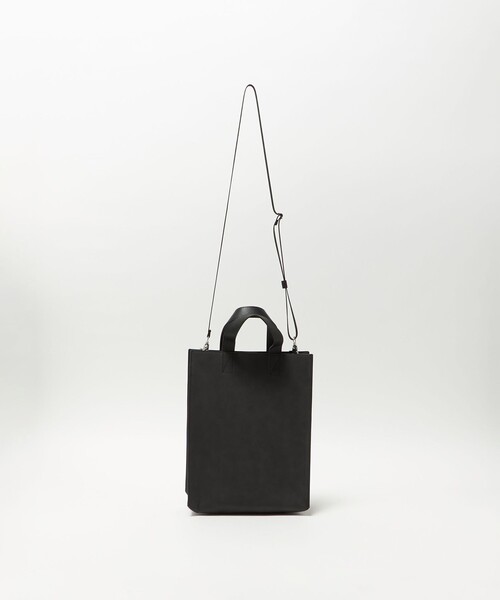 BEAUTY&YOUTH UNITED ARROWS（ビューティーアンドユースユナイテッドアローズ）の「マット ミニ トート バッグ A4（トートバッグ・メンズ・ダークグレー/ベージュ・FREE）」の6枚目の写真