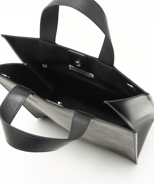 BEAUTY&YOUTH UNITED ARROWS（ビューティーアンドユースユナイテッドアローズ）の「マット ミニ トート バッグ A4（トートバッグ・メンズ・ダークグレー/ベージュ・FREE）」の12枚目の写真