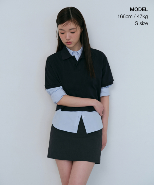 MUSINSA STANDARD WOMAN（ムシンサスタンダードウーマン）の「ウィメンズ ローライズミニスカート [グレー]（スカート・レディース・その他・LARGE/MEDIUM/SMALL/X-SMALL）」の2枚目の写真