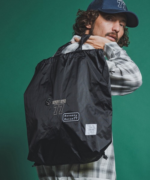 seventy seven（セブンティセブン）の「mko13353-nylon knapsack (26S) ナップサック(7726S370)（バックパック/リュック・メンズ・ネイビー/ブラック/オリーブ・FREE）」の5枚目の写真