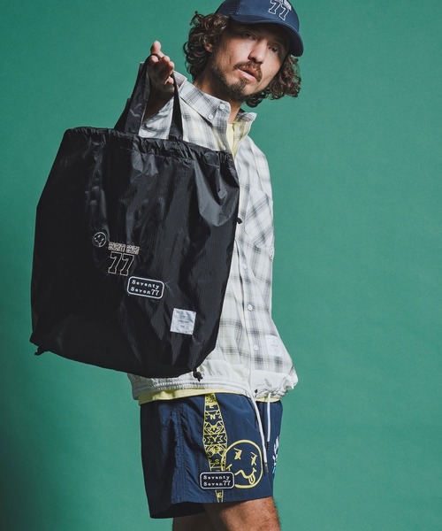 seventy seven（セブンティセブン）の「mko13353-nylon knapsack (26S) ナップサック(7726S370)（バックパック/リュック・メンズ・ネイビー/ブラック/オリーブ・FREE）」の7枚目の写真