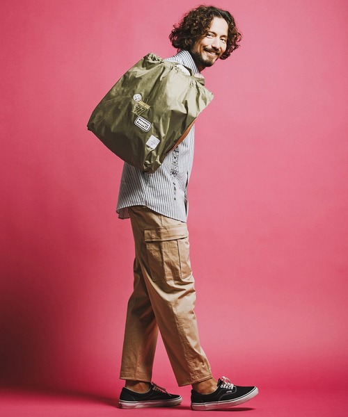 seventy seven（セブンティセブン）の「mko13353-nylon knapsack (26S) ナップサック(7726S370)（バックパック/リュック・メンズ・ネイビー/ブラック/オリーブ・FREE）」の13枚目の写真