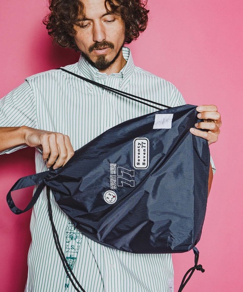 seventy seven（セブンティセブン）の「mko13353-nylon knapsack (26S) ナップサック(7726S370)（バックパック/リュック・メンズ・ネイビー/ブラック/オリーブ・FREE）」の15枚目の写真