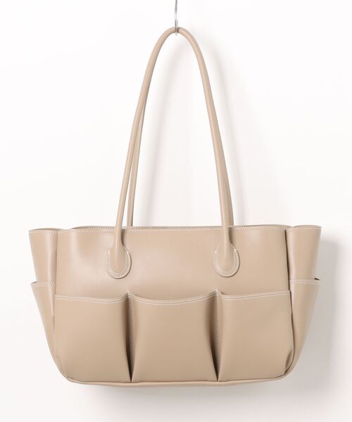 ADD CULUMN（アドカラム）の「【ADD CULUMN/アドカラム】横長トートバッグ　PORTION M（トートバッグ・レディース・ブラック/ベージュ・FREE）」の6枚目の写真
