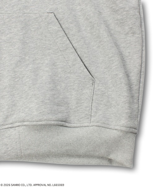 GALFY（ガルフィー）の「GALFY（ガルフィー）仲子パーカー/コラボ/バックプリント スウェットジップアップパーカー/猫耳フード（パーカー・レディース・グレー/ブラック/ホワイト・L/LL）」の14枚目の写真