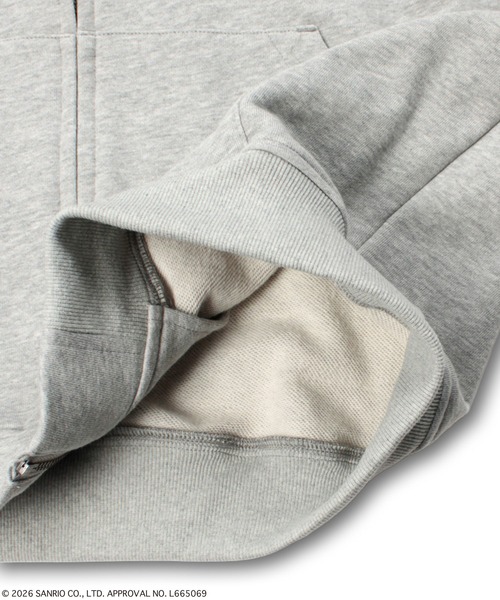 GALFY（ガルフィー）の「GALFY（ガルフィー）仲子パーカー/コラボ/バックプリント スウェットジップアップパーカー/猫耳フード（パーカー・レディース・グレー/ブラック/ホワイト・L/LL）」の15枚目の写真