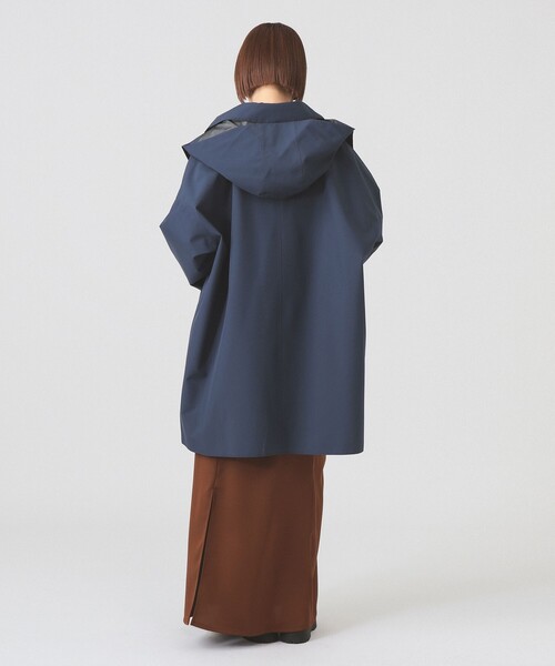 DANTON（ダントン）の「DANTON / ショート バルマカーン コート（ステンカラーコート・レディース・ネイビー/ベージュ・SMALL）」の10枚目の写真