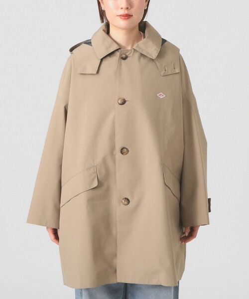 DANTON（ダントン）の「DANTON / ショート バルマカーン コート（ステンカラーコート・レディース・ネイビー/ベージュ・SMALL）」の12枚目の写真