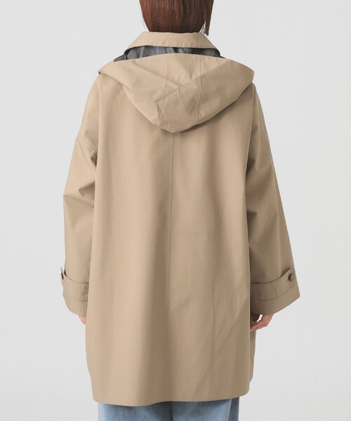 DANTON（ダントン）の「DANTON / ショート バルマカーン コート（ステンカラーコート・レディース・ネイビー/ベージュ・SMALL）」の14枚目の写真