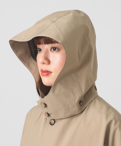 DANTON（ダントン）の「DANTON / ショート バルマカーン コート（ステンカラーコート・レディース・ネイビー/ベージュ・SMALL）」の19枚目の写真