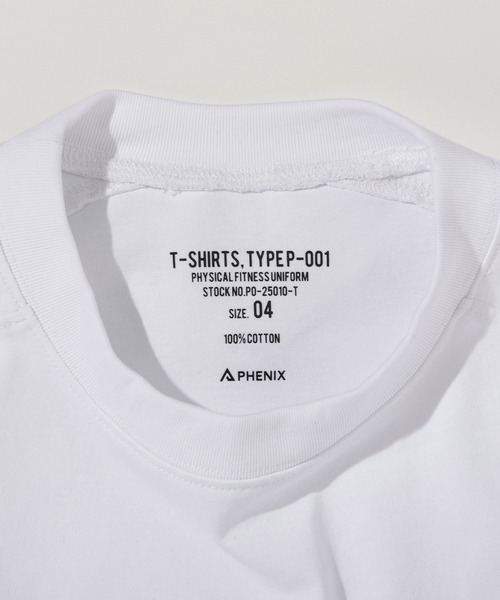 PHENIX COLLECTION(フェニックスコレクション)の「PHENIX COLLECTION(フェニックスコレクション)T-SHIRTS, TYPE P-001(Tシャツ/カットソー・メンズ・ホワイト/ブラック・XL/L/M)」の6枚目の写真