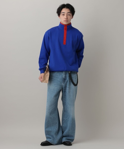 RAGEBLUE（レイジブルー）の「Retro Half Snap Pullover/レトロハーフスナッププルオーバー（スウェット・メンズ・ネイビー/ブルー/グレー系その他・MEDIUM/LARGE）」の11枚目の写真