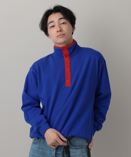 RAGEBLUE（レイジブルー）の「Retro Half Snap Pullover/レトロハーフスナッププルオーバー（スウェット・メンズ・ネイビー/ブルー/グレー系その他・MEDIUM/LARGE）」の13枚目の写真
