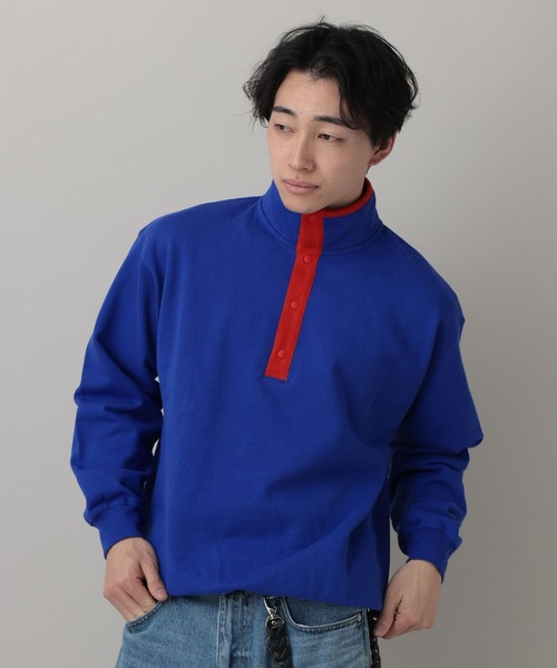 RAGEBLUE（レイジブルー）の「Retro Half Snap Pullover/レトロハーフスナッププルオーバー（スウェット・メンズ・ネイビー/ブルー/グレー系その他・MEDIUM/LARGE）」の15枚目の写真