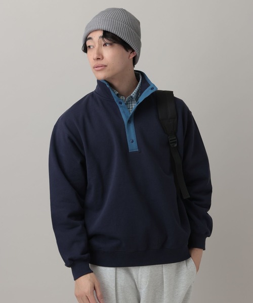 RAGEBLUE（レイジブルー）の「Retro Half Snap Pullover/レトロハーフスナッププルオーバー（スウェット・メンズ・ネイビー/ブルー/グレー系その他・MEDIUM/LARGE）」の19枚目の写真