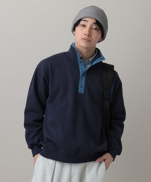 RAGEBLUE（レイジブルー）の「Retro Half Snap Pullover/レトロハーフスナッププルオーバー（スウェット・メンズ・ネイビー/ブルー/グレー系その他・MEDIUM/LARGE）」の20枚目の写真