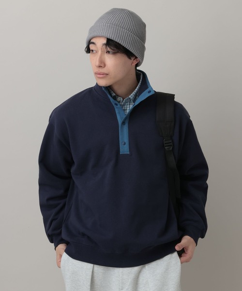 RAGEBLUE（レイジブルー）の「Retro Half Snap Pullover/レトロハーフスナッププルオーバー（スウェット・メンズ・ネイビー/ブルー/グレー系その他・MEDIUM/LARGE）」の21枚目の写真