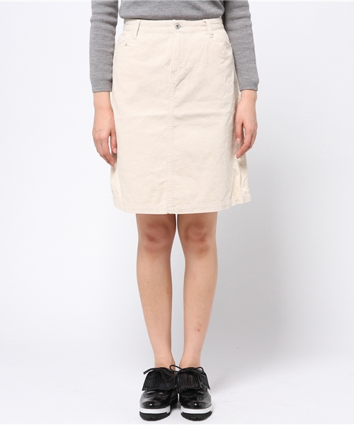 Kastane(カスタネ)の「コーデュロイ台形SK(スカート・レディース・ライトベージュ/キャメル/カーキ・FREE)」の4枚目の写真
