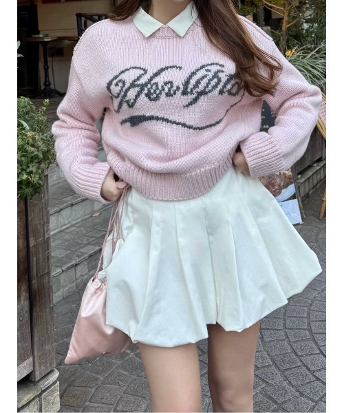 Loved one Logo Jacquard Knit（ニット/セーター）｜Her lip to（ハー