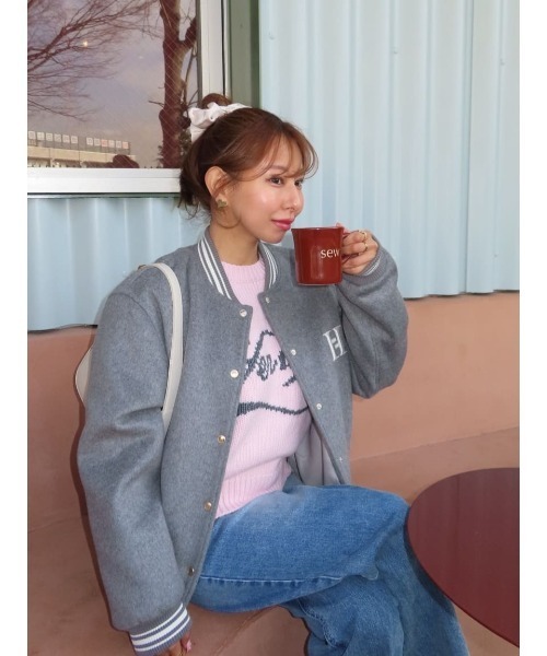 Loved one Logo Jacquard Knit（ニット/セーター）｜Her lip to（ハー