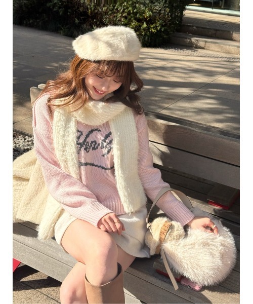 Loved one Logo Jacquard Knit（ニット/セーター）｜Her lip to（ハー