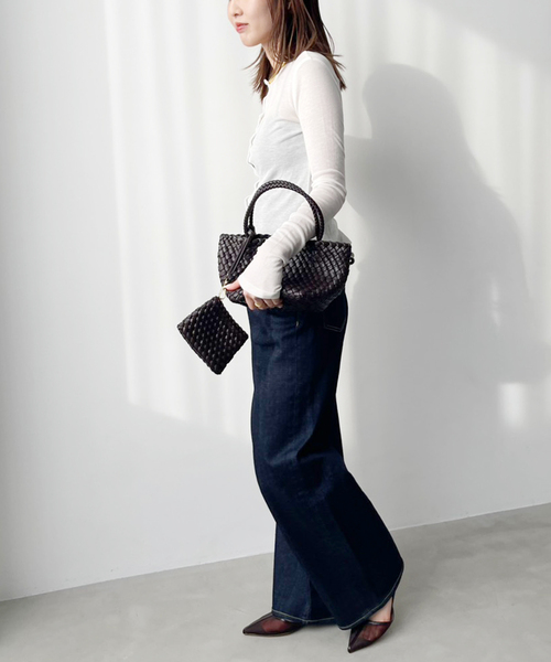 LE TALON（ルタロン）の「《追加》3.5cmTストラップシアーパンプス（パンプス・レディース・ブラウン/アイボリー/ブラック系その他・23cm/22.5cm/22cm/23.5cm/25cm/24.5cm/24cm/21.5）」の6枚目の写真