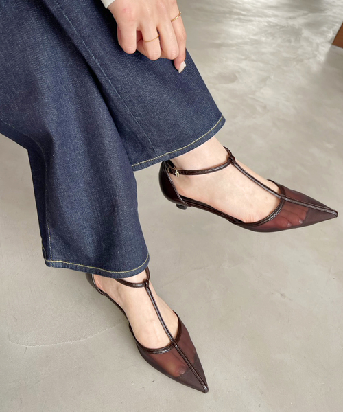 LE TALON（ルタロン）の「《追加》3.5cmTストラップシアーパンプス（パンプス・レディース・ブラウン/アイボリー/ブラック系その他・23cm/22.5cm/22cm/23.5cm/25cm/24.5cm/24cm/21.5）」の9枚目の写真