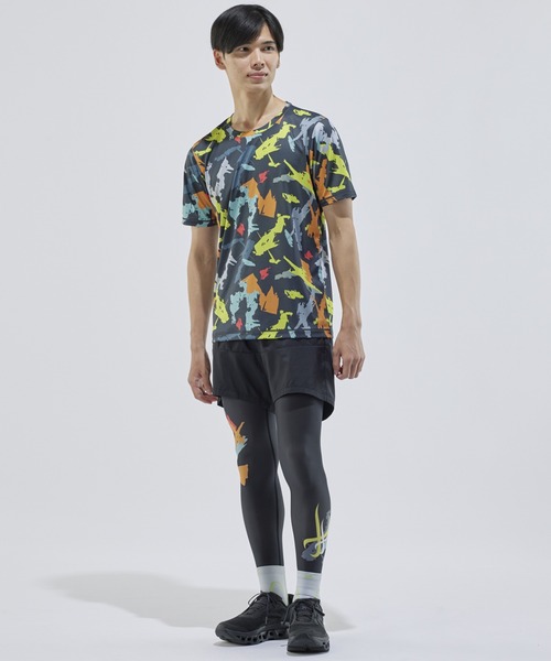 CW-X(シーダブリューエックス)の「スポーツウェア Tシャツ 半袖(Tシャツ/カットソー・メンズ・グリーン・S/M/L/LL)」の3枚目の写真