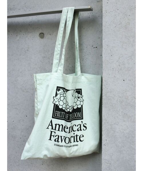 FRUIT OF THE LOOM（フルーツオブザルーム）の「FRUIT OF THE LOOM別注 ロゴトートBag（トートバッグ・レディース・アイボリー/グリーン/ピンク・FREE）」の4枚目の写真