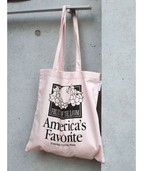 FRUIT OF THE LOOM（フルーツオブザルーム）の「FRUIT OF THE LOOM別注 ロゴトートBag（トートバッグ・レディース・アイボリー/グリーン/ピンク・FREE）」の12枚目の写真