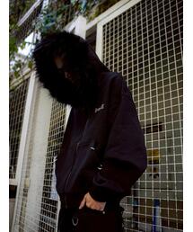 SUPPLIER/サプライヤー/【LHP EXCLUSIVE】FAUX FUR CROPPED CROSS ZIP HOODIE