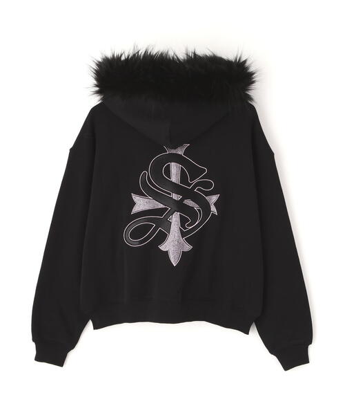 SUPPLIER/サプライヤー/【LHP EXCLUSIVE】FAUX FUR CROPPED CROSS ZIP