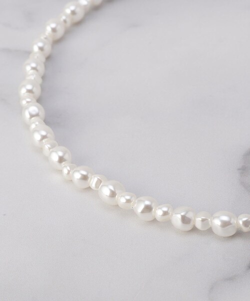 ITS'DEMO（イッツデモ）の「パール調ツブネックレス（ネックレス・レディース・シルバー/ゴールド・00）」の6枚目の写真