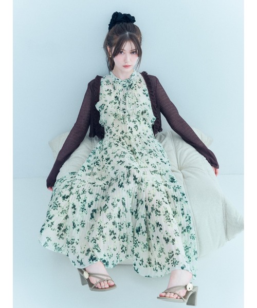 【販路限定サイズあり】Sustainableフリルワンピース（ワンピース）｜SNIDEL（スナイデル）