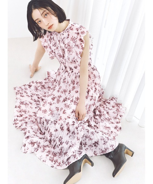 【販路限定サイズあり】Sustainableフリルワンピース（ワンピース）｜SNIDEL（スナイデル）