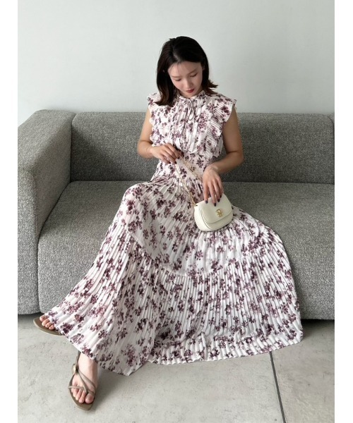 SNIDEL（スナイデル）の「【販路限定サイズあり】Sustainableフリルワンピース（ワンピース・レディース・ピンク/グリーン/ブルー/ベージュ・2/1/0/00）」の9枚目の写真