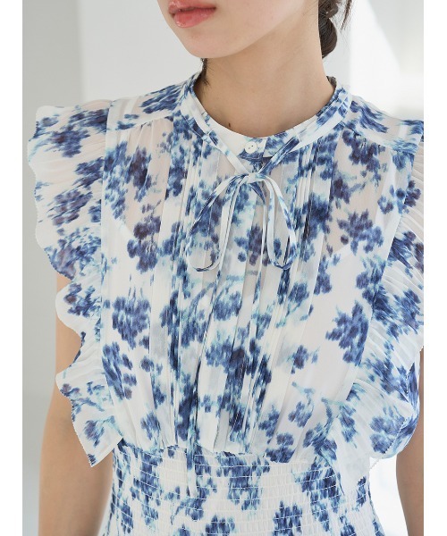 SNIDEL（スナイデル）の「【販路限定サイズあり】Sustainableフリルワンピース（ワンピース・レディース・ピンク/グリーン/ブルー/ベージュ・2/1/0/00）」の13枚目の写真